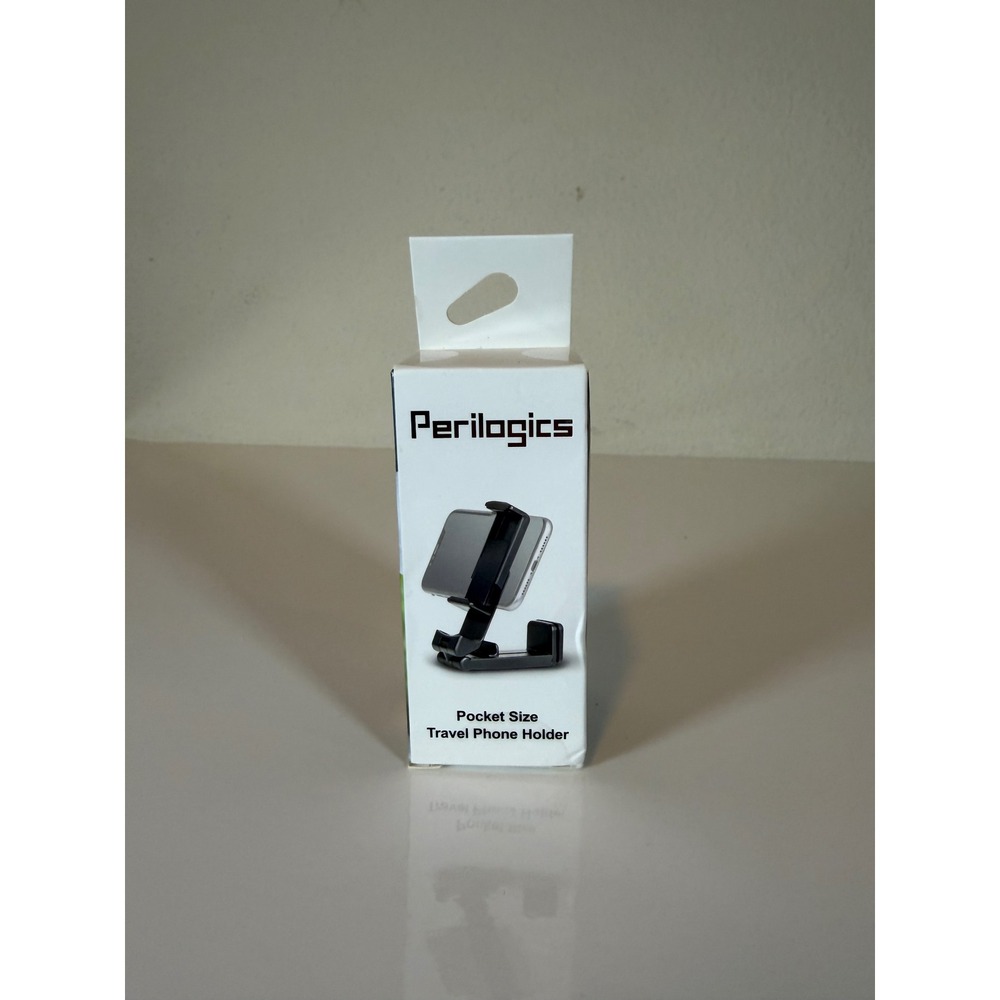 Perilogics Universal Travel Phone Holder Black Pocket Size Airplane Mount New